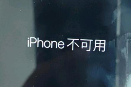 和舍镇苹果服务网点分享锁屏界面显示“iPhone 不可用”如何解决 